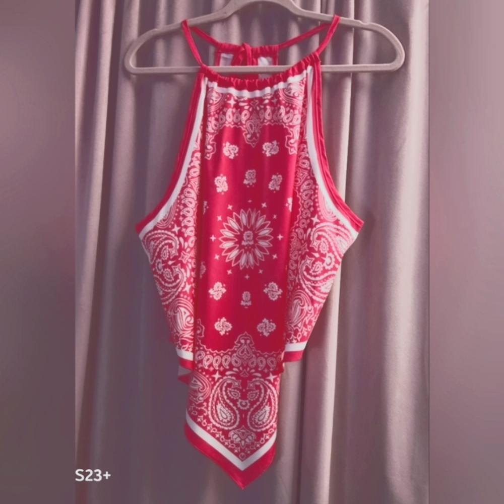Bandana Print Tank Top